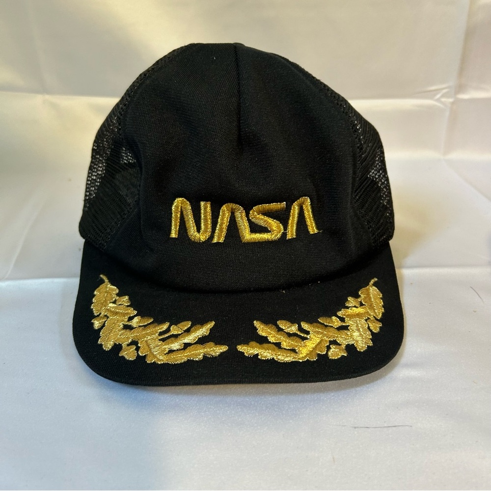 NASA snapback trucker hat